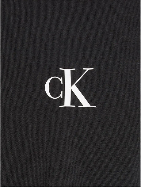 T-Shirt Ck Logo Boxy Calvin Klein Jr Bambina - Nero Calvin Klein  Angolo dello Sport
