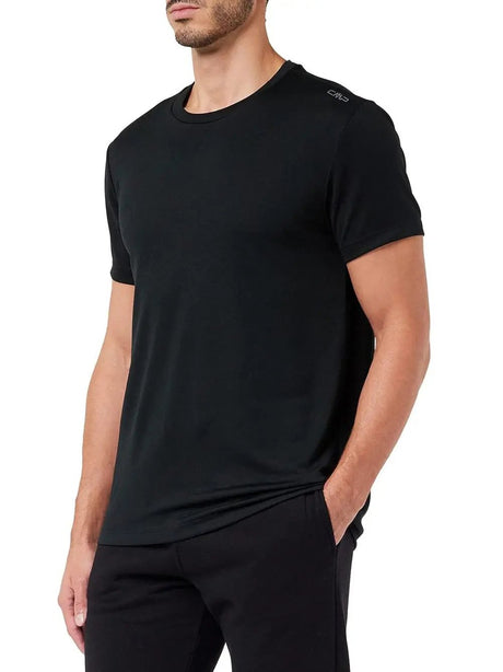 T-Shirt Cmp Uomo Nero Campagnolo  Angolo dello Sport