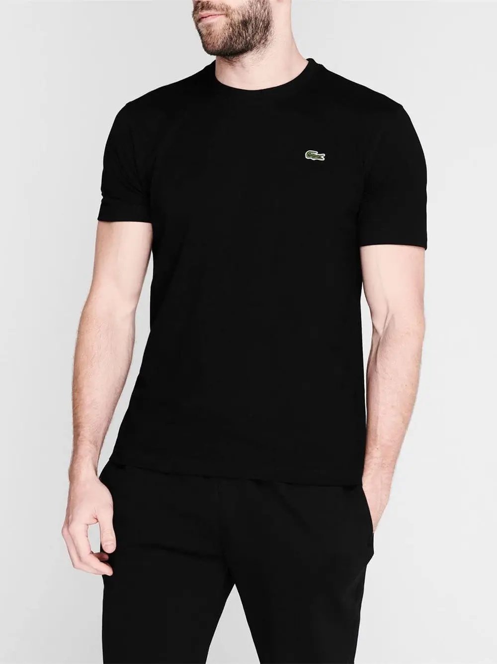 T-Shirt Lacoste Uomo Nero Lacoste  Angolo dello Sport
