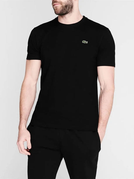 T-Shirt Lacoste Uomo Nero Lacoste  Angolo dello Sport
