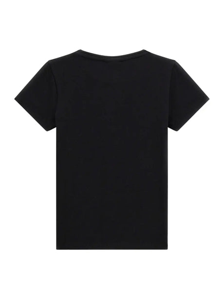 T-Shirt Minime Guess Jr Bambina - Nero