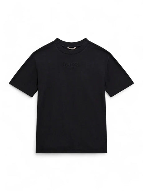 T-Shirt Oversize Guess Jr Bambino - Nero