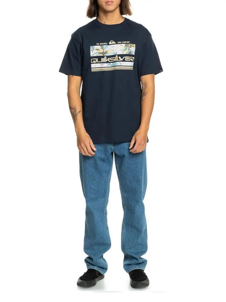 T-Shirt Quicksilver Uomo Tropical Rainbow Blu Quicksilver  Angolo dello Sport