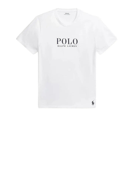 T-Shirt Ralph Lauren Uomo Ss Crew Sleep Top Bianco Ralph Lauren  Angolo dello Sport
