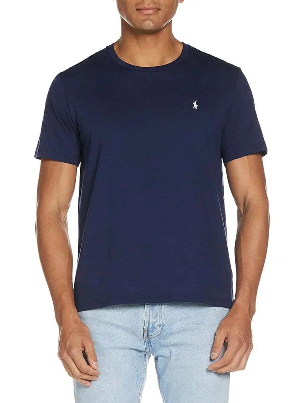 T-Shirt Ralph Lauren Uomo Ss Crew Sleep Top Navy Ralph Lauren  Angolo dello Sport