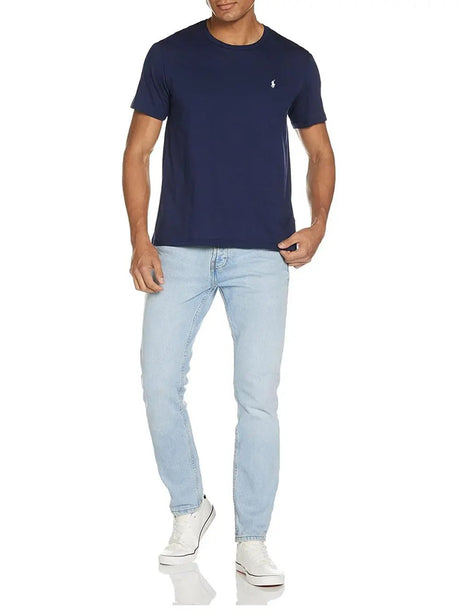 T-Shirt Ralph Lauren Uomo Ss Crew Sleep Top Navy Ralph Lauren  Angolo dello Sport