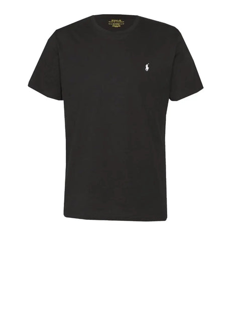 T-Shirt Ralph Lauren Uomo Ss Crew Sleep Top Nero Ralph Lauren  Angolo dello Sport