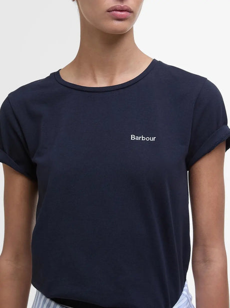 T-Shirt Saltford Barbour Donna - Navy