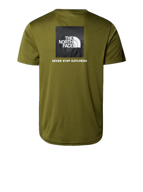T-Shirt Sportiva The North Face Uomo Reaxion Red Verde The North Face  Angolo dello Sport