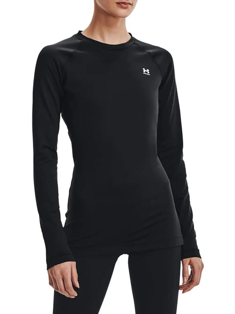 T-Shirt Sportiva Under Armour Donna Ua Authentics Crew Nero Under Armour  Angolo dello Sport