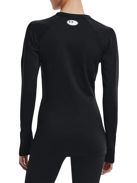 T-Shirt Sportiva Under Armour Donna Ua Authentics Crew Nero Under Armour  Angolo dello Sport