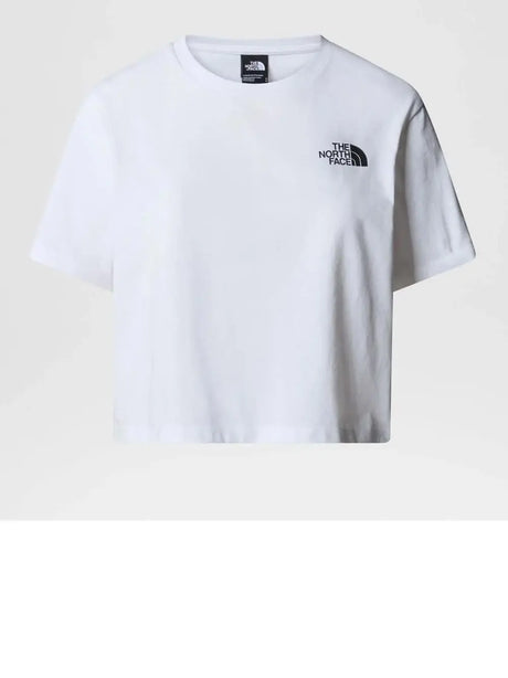 T-Shirt The North Face Simple Dome Cropped Donna - Bianco