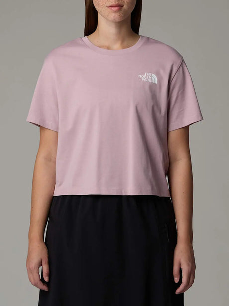 T-Shirt The North Face Simple Dome Cropped Donna - Rosa