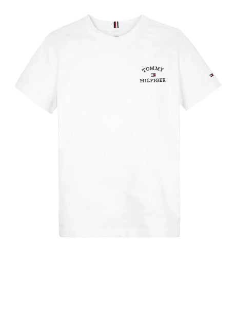 T-Shirt Tommy Hilfiger Bambino Logo Bianco Tommy Hilfiger  Angolo dello Sport