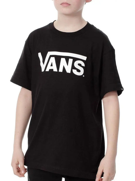 T-Shirt Vans Bambino By Vans Classic Boys Nero Vans  Angolo dello Sport