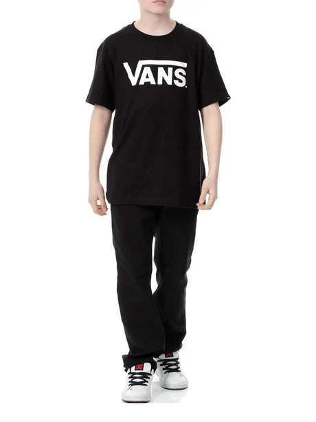 T-Shirt Vans Bambino By Vans Classic Boys Nero Vans  Angolo dello Sport