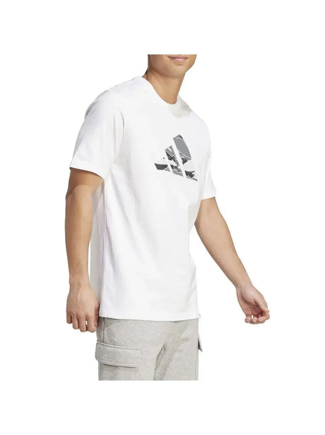 T-shirt Adidas CAMO LOGO Uomo - Bianco