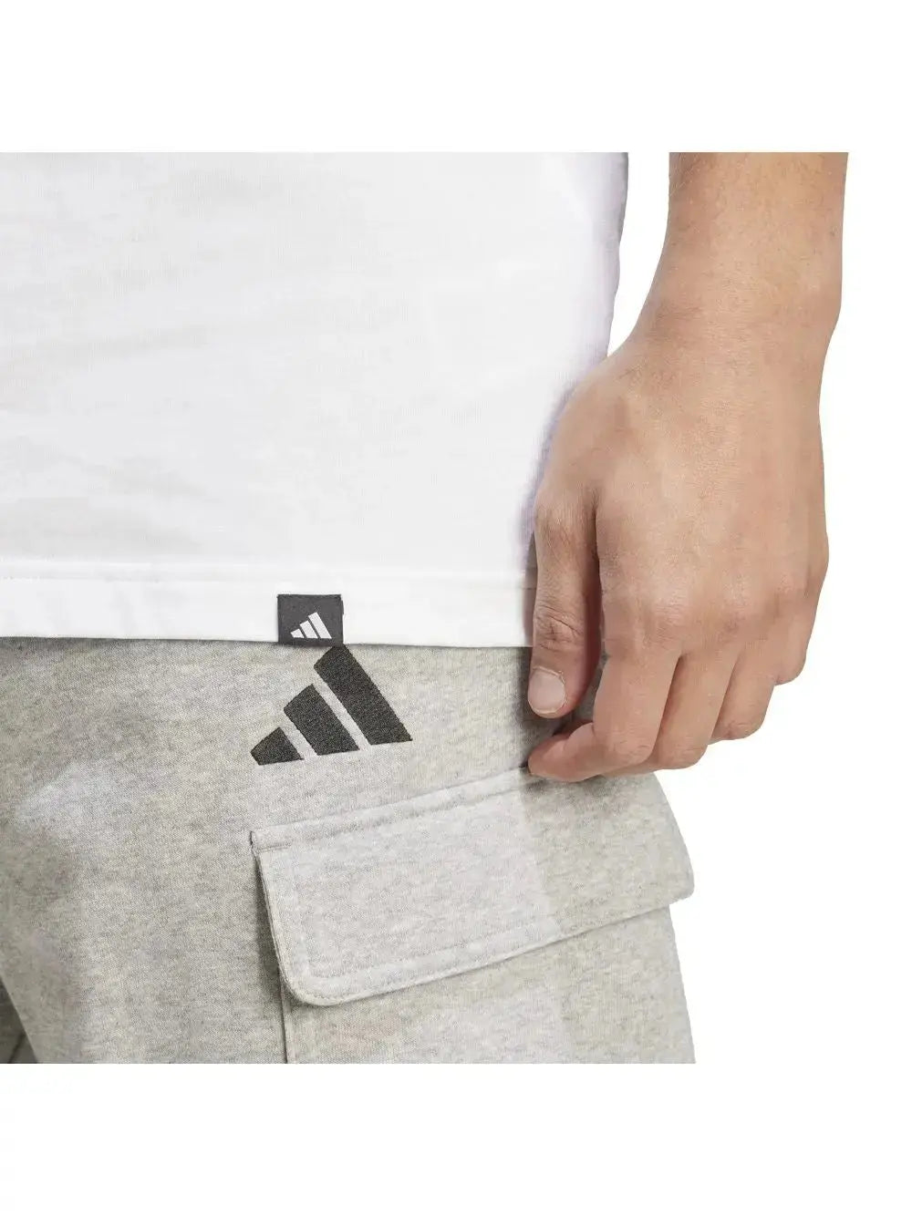 T-shirt Adidas CAMO LOGO Uomo - Bianco