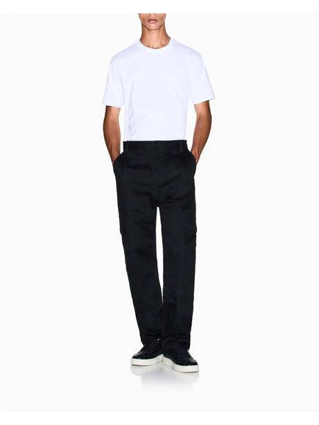 T-shirt Armani Regular Fit in Jersey di Cotone Uomo - Bianco
