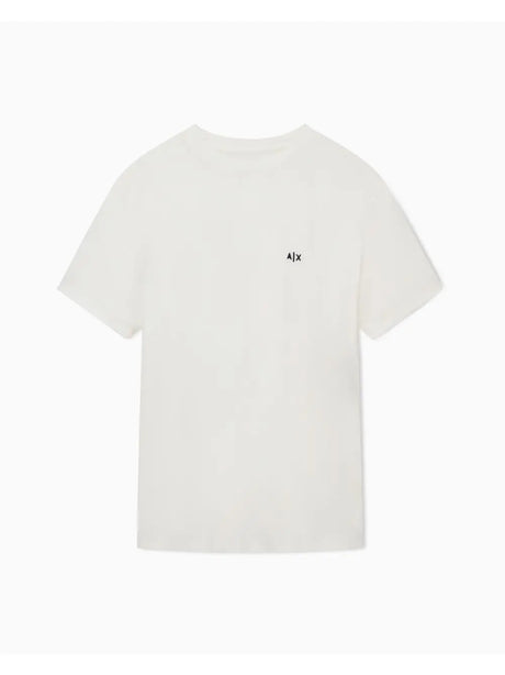 T-shirt Armani Regular Fit in Jersey di Cotone Uomo - Bianco