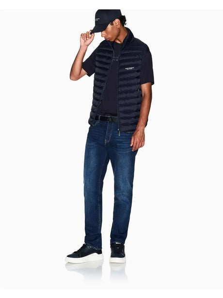 T-shirt Armani Regular Fit in Jersey di Cotone Uomo - Navy