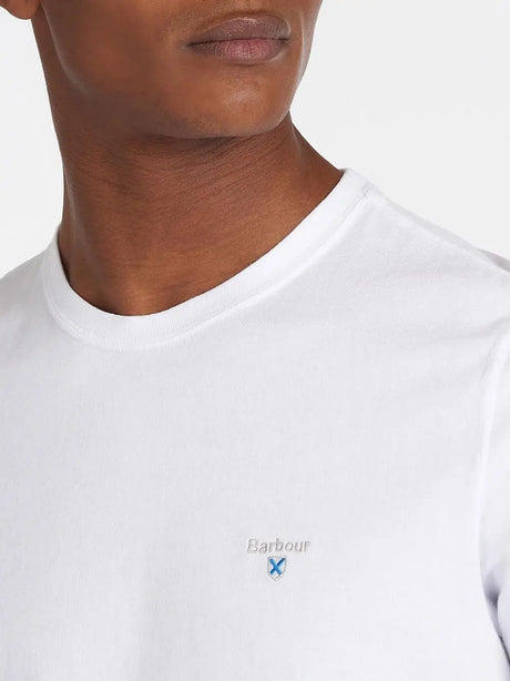T-shirt Barbour Aboyne tartan Uomo - Bianco