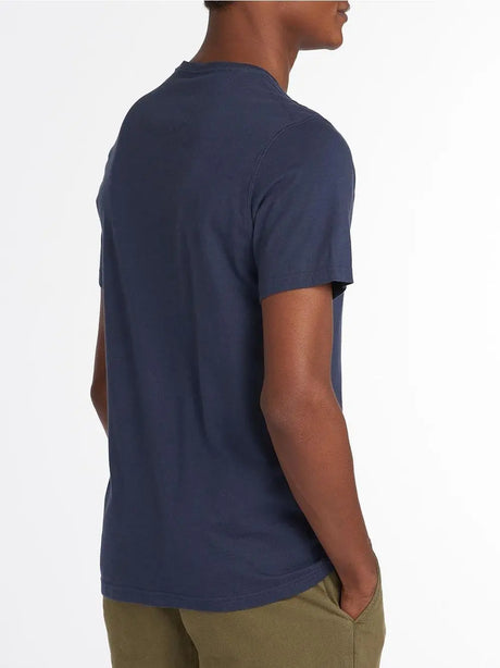 T-shirt Barbour preppy Uomo - Blu