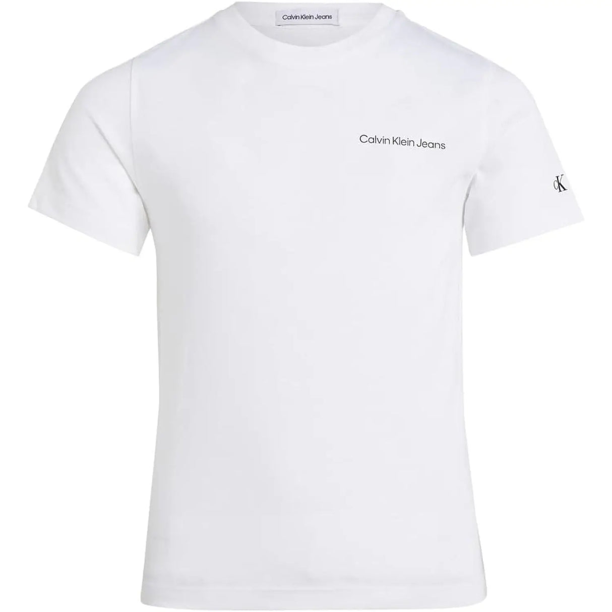 T-shirt CALVIN KLEIN Bambino CHEST INST. LOGO Bianco CALVIN KLEIN  Angolo dello Sport