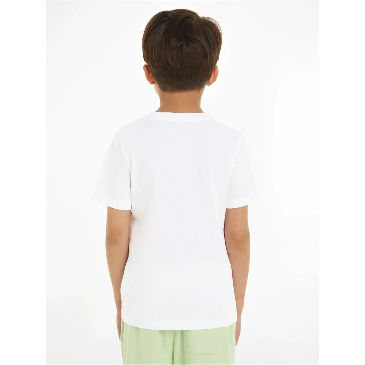 T-shirt CALVIN KLEIN Bambino CHEST INST. LOGO Bianco CALVIN KLEIN  Angolo dello Sport
