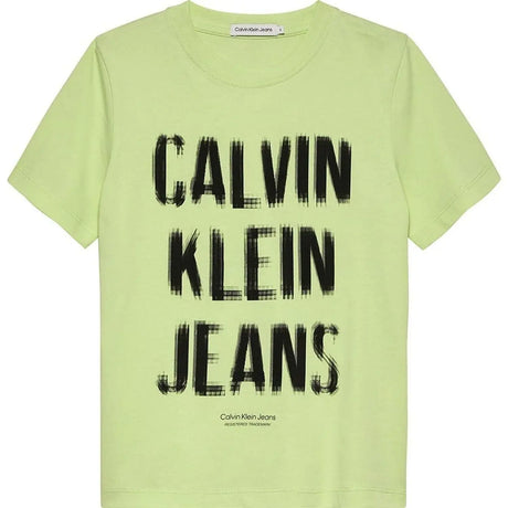 T-shirt CALVIN KLEIN Bambino PIXEL LOGO RELAXED Turchese CALVIN KLEIN  Angolo dello Sport