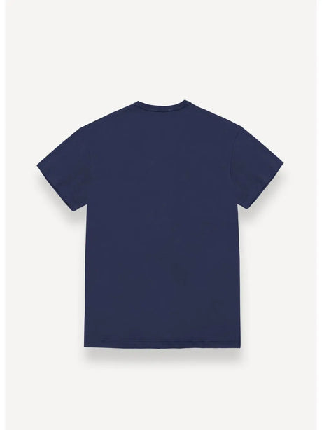 T-shirt Colmar logata in cotone Uomo - Navy
