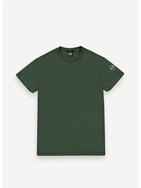 T-shirt Colmar logata in piqué di cotone Uomo - Verde