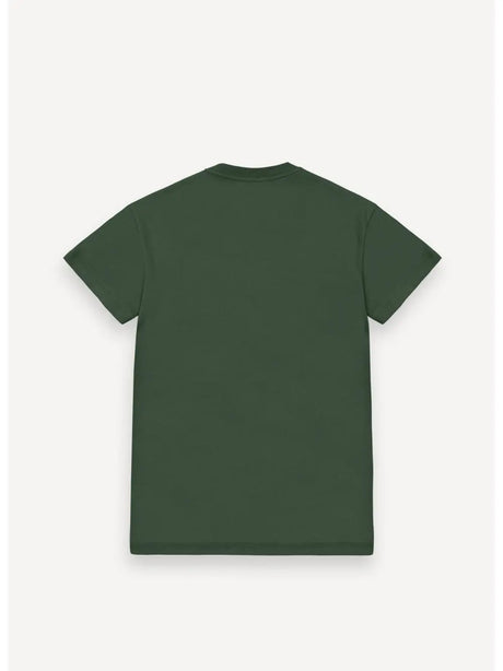 T-shirt Colmar logata in piqué di cotone Uomo - Verde