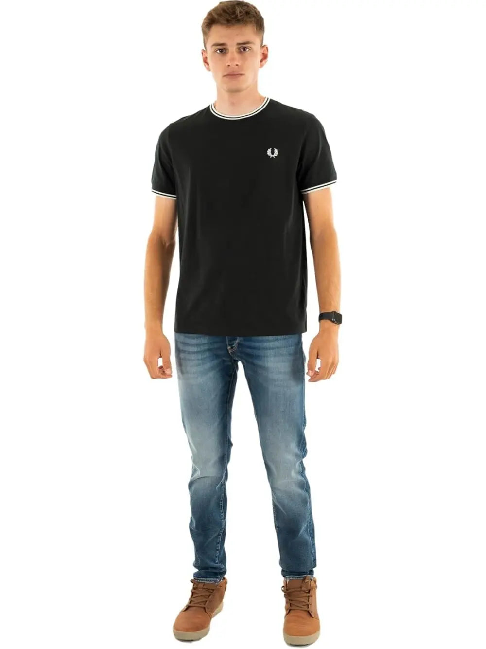 T-shirt Fred Perry Uomo - Verde