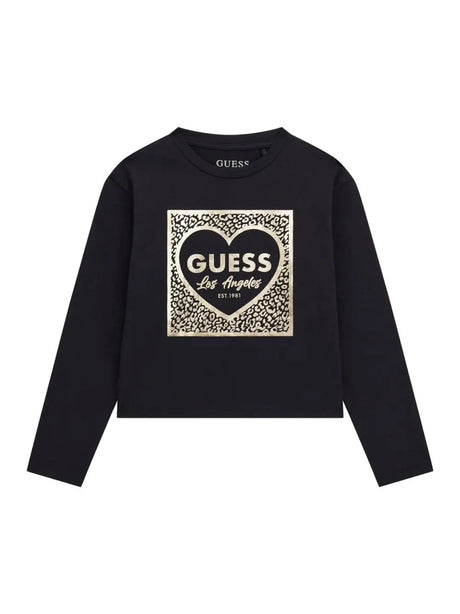 T-shirt Guess Bambina - Nero