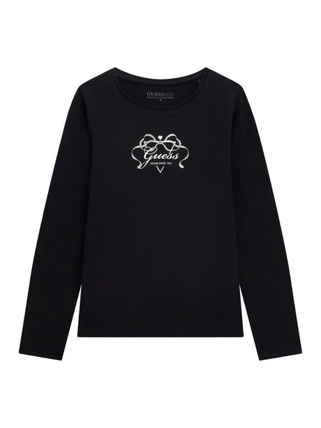 T-shirt Guess Bambina - Nero