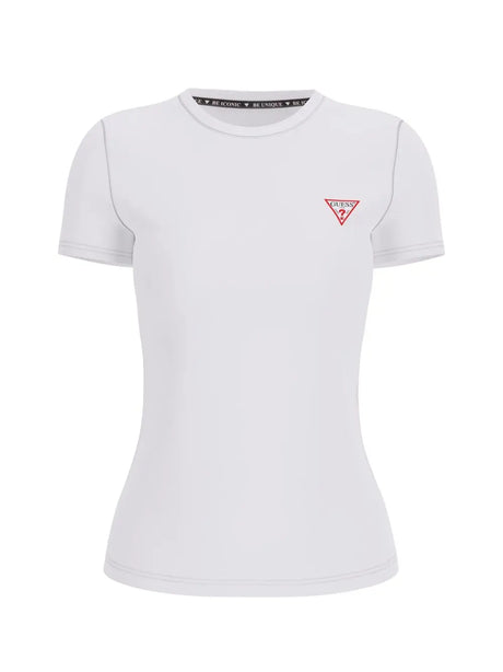 T-shirt Guess Mini Tringle Donna - Bianco