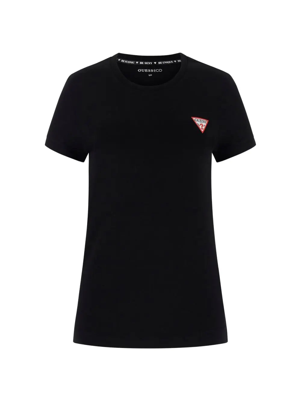 T-shirt Guess Mini Tringle Donna - Nero