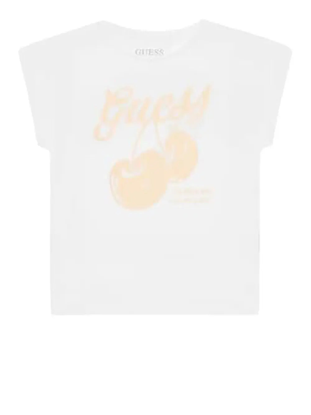T-shirt Guess jr Bambina - Bianco