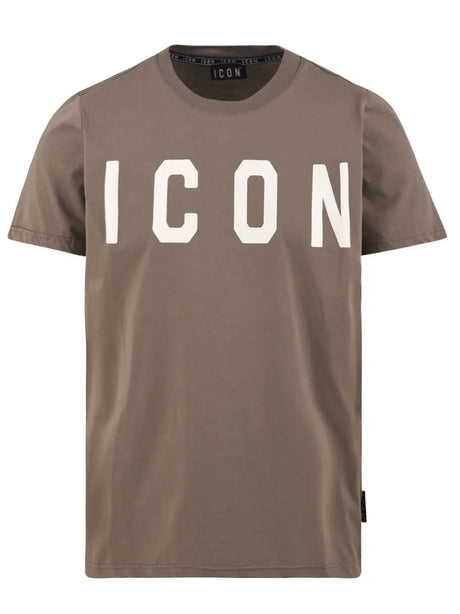 T-shirt Icon LOGO GRANDE Uomo - Grigio