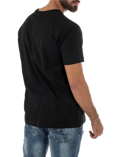 T-shirt Icon LOGO VERTICALE GRANDE Uomo - Nero