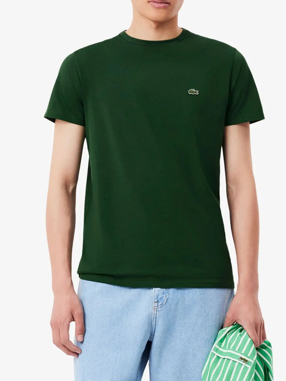 T-shirt Lacoste in cotone Pima Uomo - Verde