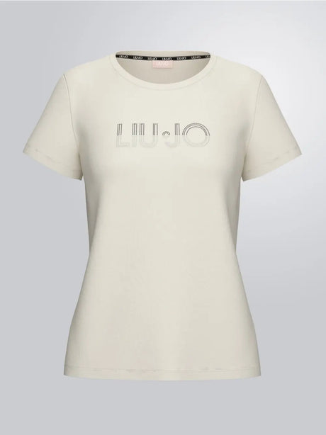 T-shirt Liu Jo con strass Donna - Bianco