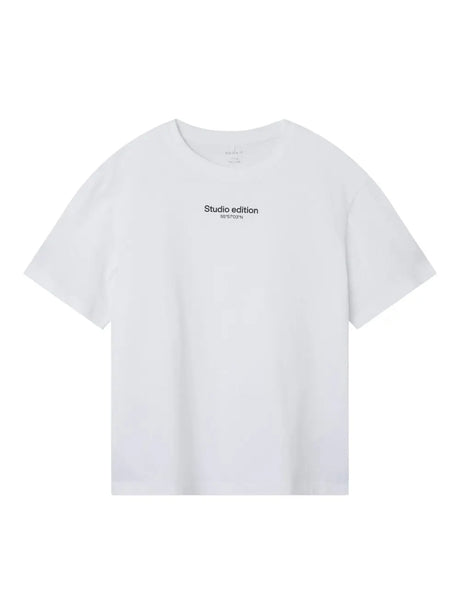 T-shirt Name It BRODY SS NREG NOOS Bambino - Bianco