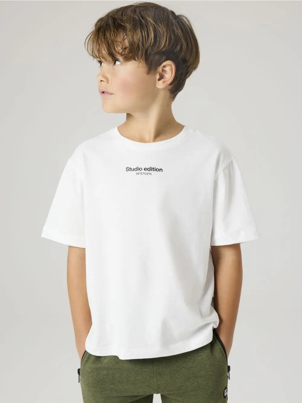T-shirt Name It BRODY SS NREG NOOS Bambino - Bianco