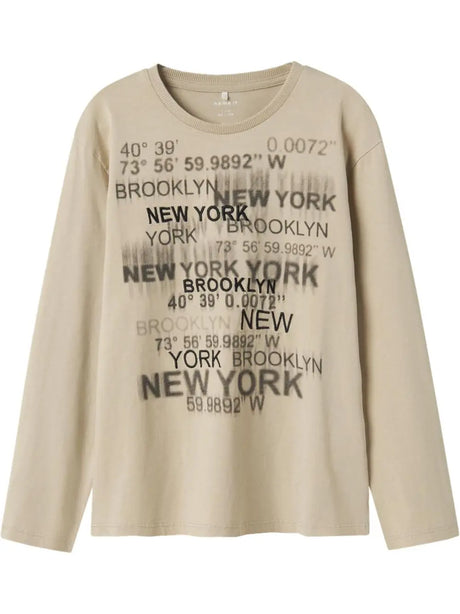 T-shirt Name It Bambino - Beige