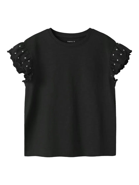 T-shirt Name It DARA SS NREG Bambina - Nero