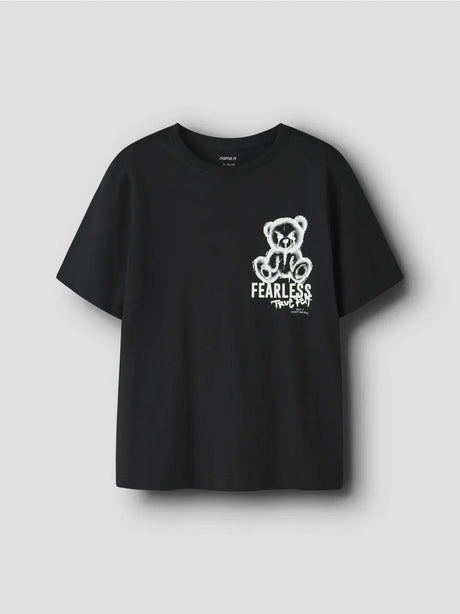 T-shirt Name It DIPO SS NREG BOX Bambino - Nero