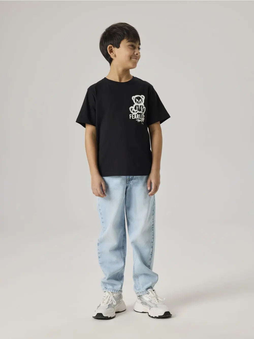 T-shirt Name It DIPO SS NREG BOX Bambino - Nero