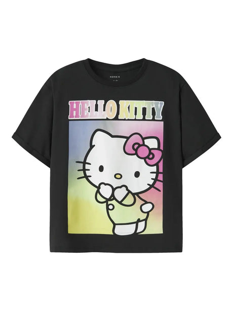 T-shirt Name It FORMA HELLOK SS NREG BOX NOOS SKY Bambina - Nero